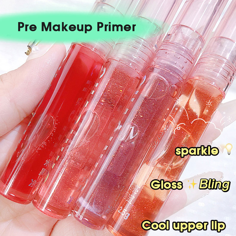 Four pack lip gloss set box water gloss jelly lip gloss moisturizing glass lips not easy to stick to cup