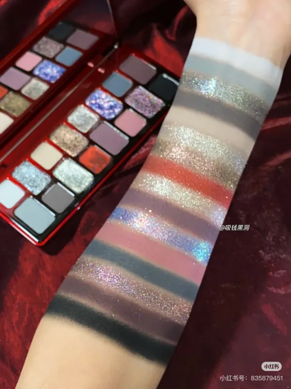 Cheeryep QianYan 16 Colors Eye Shadow Palette Pink Brown Cowboy Blue Smoky Multicolor Matte Pearl Y2K Eye Makeup