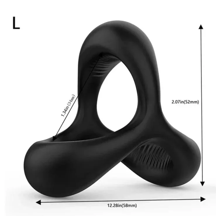 Cock Rings Silicone Ball Stretcher Delay Ejaculation TPE Penis Ring for Men Sex Toys Adjustable Semen Lock Ring SM Penis Sleeve — image 20