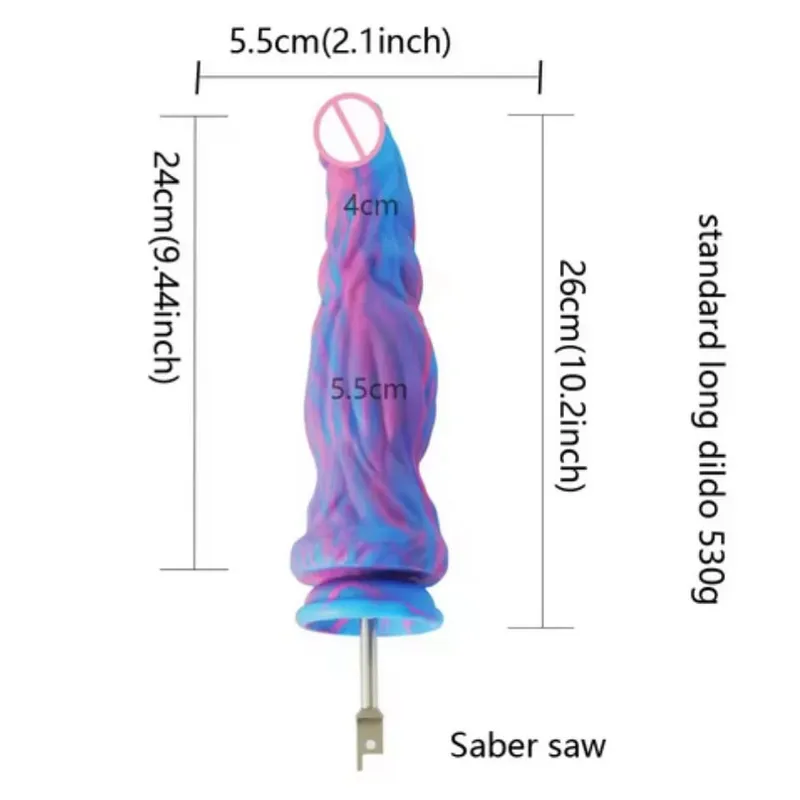 Šavlová přímočará pila velká silikonová dilda přímočará pila 3XLR VAC-U-LOCK Adaptérové ​​nástavce Sex Machine