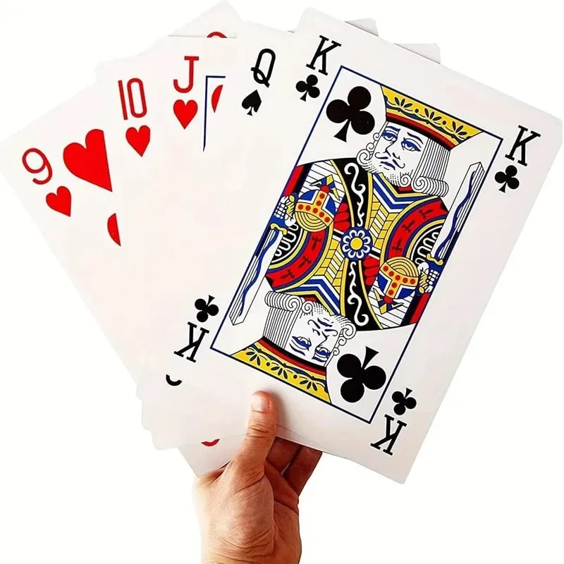Oversized Playing Cards Jumbo 2x Larger Party Carnival Games For Adluts Juego De Mesa Familiar Divertido Funny Novelty Gifts — image 2