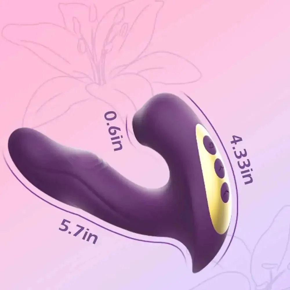 3 i 1 klitoris sugande vibrator för kvinnor 15 lägen tungslickande dildo och klitoris Vakuumstimulator Sexleksaker för vuxna