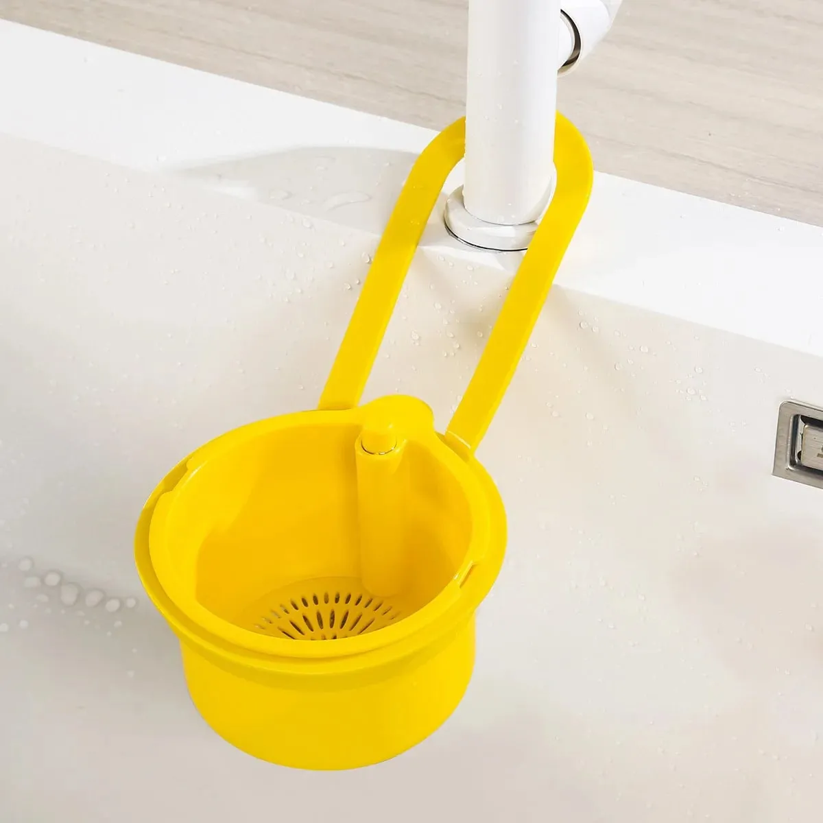 Hanging Sink Draining Basket Openable Bottom Cover Detachable Kitchen Garbage Filter Food Residue Filter Cleaning Water Basket — image 12