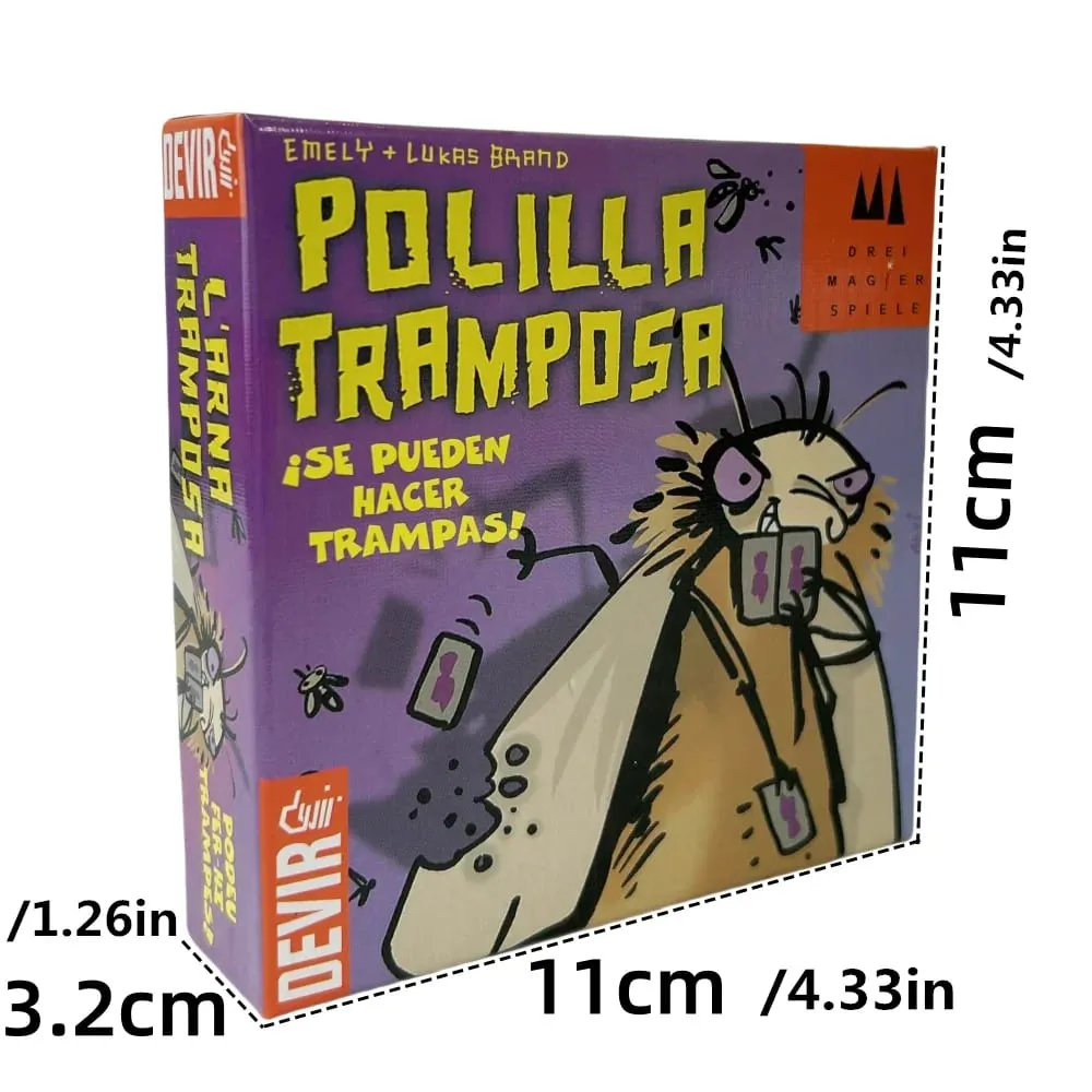 2026 Mogel Motte Polilla Cards Board Game Devir-game moth cheate /Royal Xiaoqiang Cheating Moth Cards