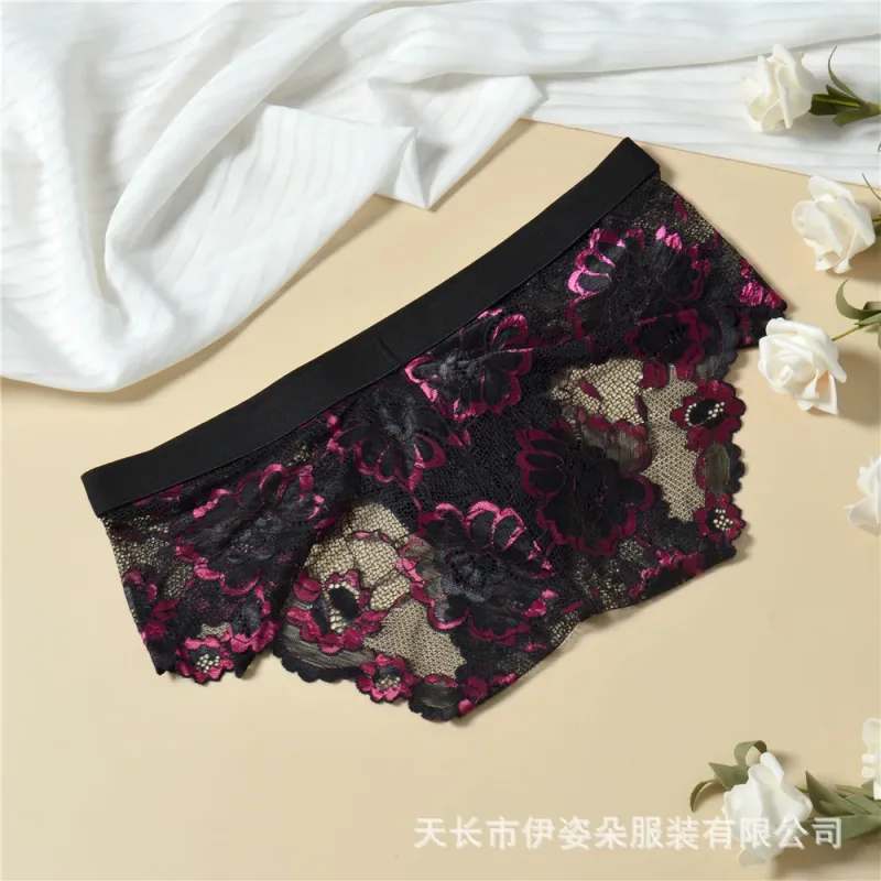 Pakaian Dalam Seksi Berenda Celana Dalam Kantung Pria Halus Celana Dalam Pria Bunga Tipis Perspektif Celana Dalam Bersirkulasi Jaring Godaan