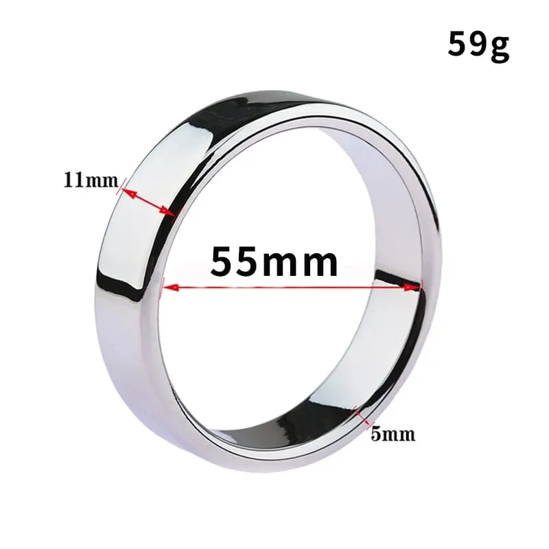 6 sizes Stainless Steel Male Penis Ring Ball Scrotum Stretcher Ejaculation Delay Metal Cock Rings BDSM Sex Toys For Men Cockring
