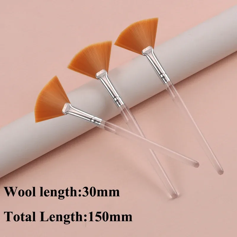 Praktické štětce na obličej Vějířové štětce na make-up Přenosný štětec na masky Kosmetické pomůcky pro ženy Flexibilní aplikátor měkké masky na obličej