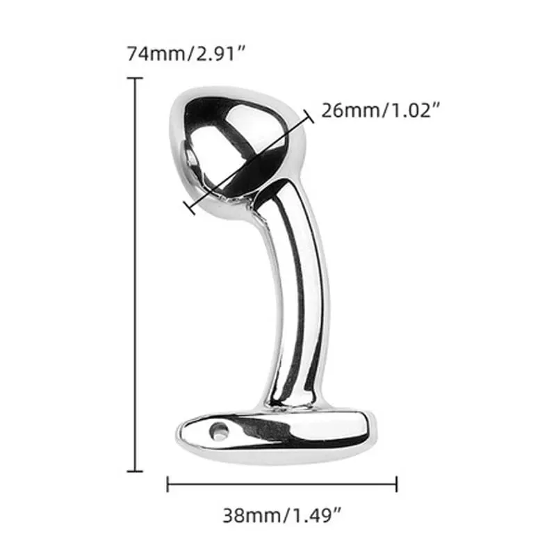 Small Size Metal Anal Beads Butt Plug Mini Rainbow Rose gold Butt Plug Crystal Jewelry Trainer Anal Dildo Masturbation Sex Toy