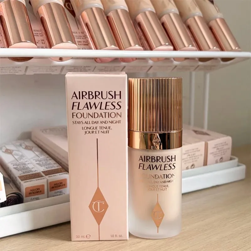 Charlotte Tilbury CT Makeup Set Base Makeup Antioxidant Powder Smooth Fine High Waterproof Skin-nourishing Essence Foundation