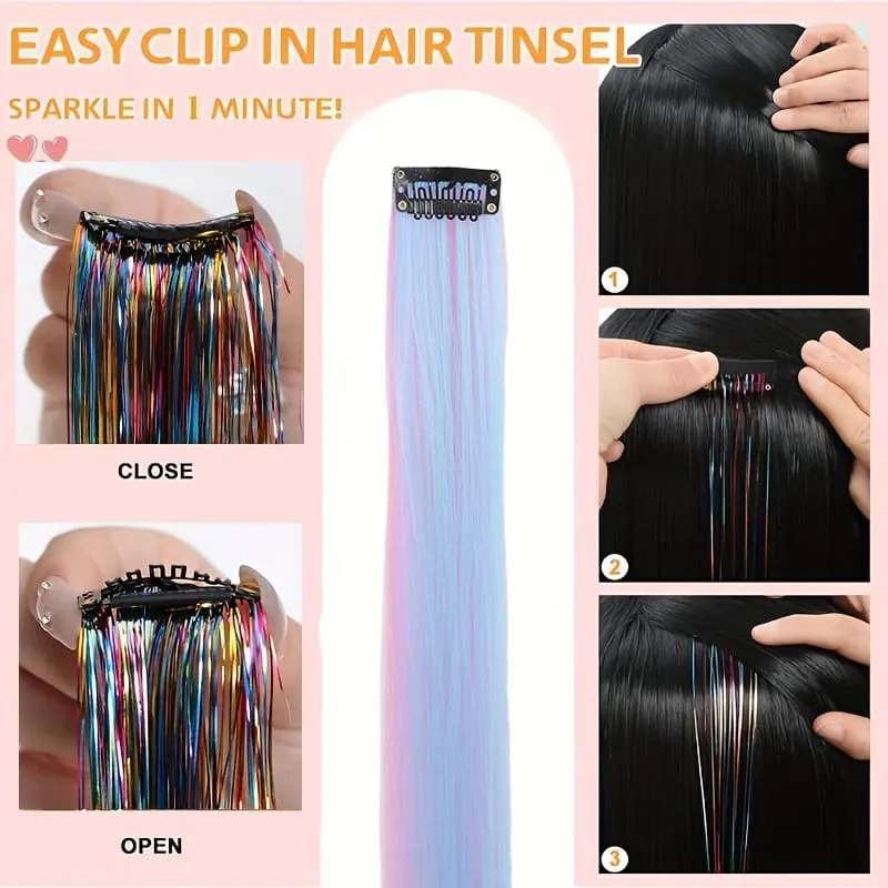 Ce Cream – postiches à clipser en Fiber synthétique, 2 pièces, couleur rose lavande, pour Cosplay et Look décontracté, couleur douce et vibrante — image 6