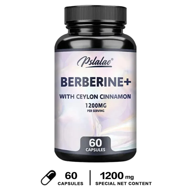 Berberine with Ceylon Cinnamon Capsules - Improve Digestion Supports Cellular Energy Metabolism Promotes Heart and Brain Health