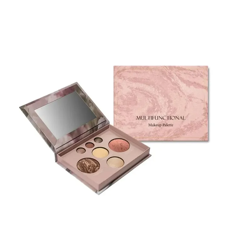 7 Colors Multi Function Makeup Palette Integrated Matte Shimmer Eye Shadow Blusher Highlight Contour Professional Palette Gifts