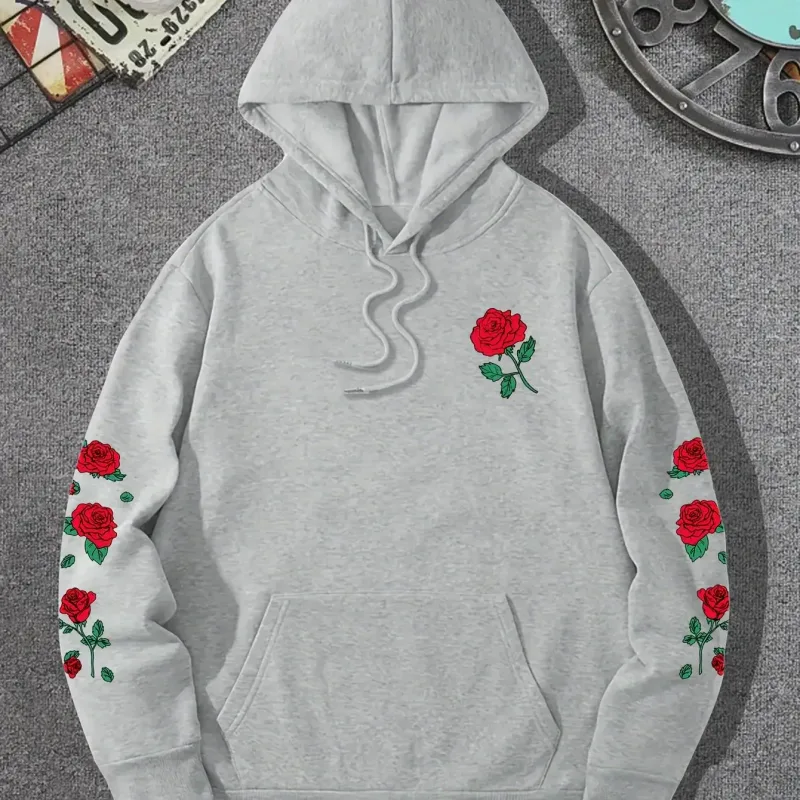 2025 ใหม่ฤดูหนาวผู้ชายสบายๆหลวมขนแกะความอบอุ่นHooded Sweatshirtแฟชั่นอินเทรนด์สบายๆอเนกประสงค์Walkaround 2D Hooded