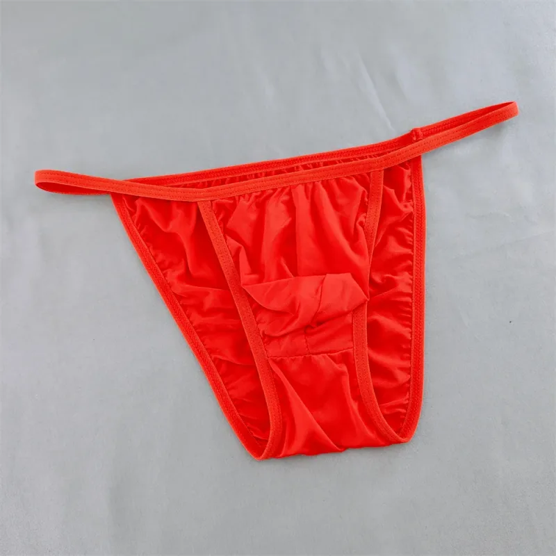 Solid Color Briefs Men Underwear Ultra Thin U Pouch Panties Low Waist Seamless Quick Dry Briefs for Daily Wear — image 6