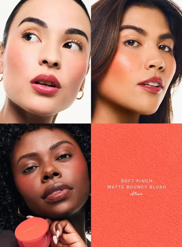 Rare Beauty Liquid Blush Natural Glow Blends Easily While Velvet Blush Stick Waterproof Sweat-resistant Lightweight Long Makeup