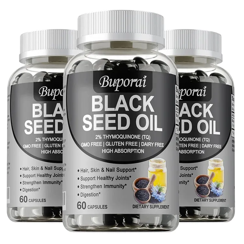 Premium Black Seed Oil 120 Capsules - Support Overall Health | Immune System Support Non-GMO Gluten-Free Supplement