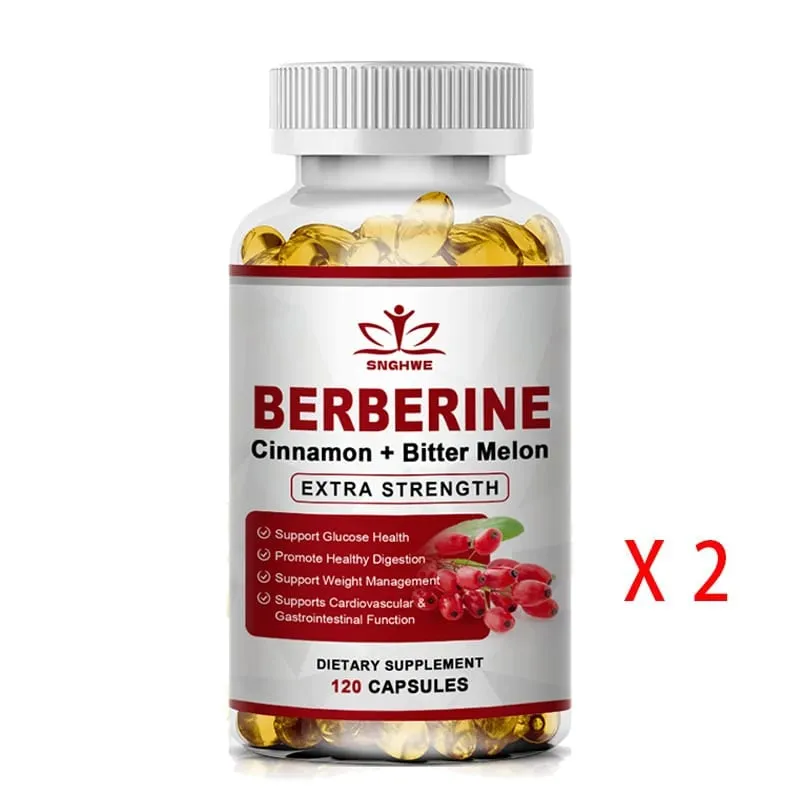 Berberine Supplement High Potency with Ceylon Cinnamon - Immune System Cardiovascular & Gastrointestinal Function - Berberine H