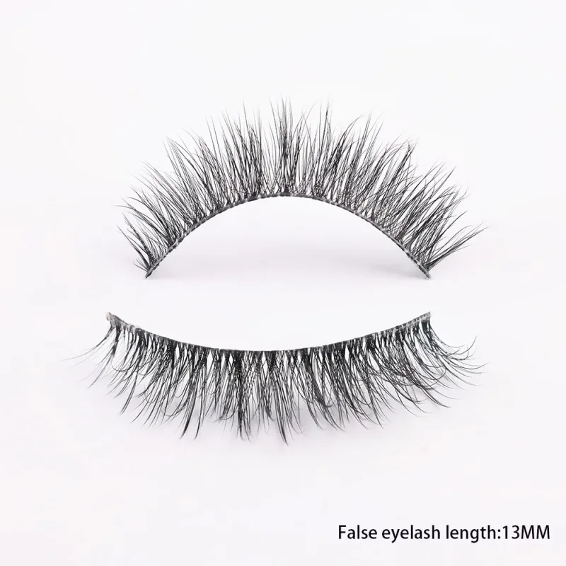 3D Mink Lashes Transparent Band False Eyelashes Natural Fake Eyelash Anime Winged Clear Band Lashes Manga Lashes Makeup