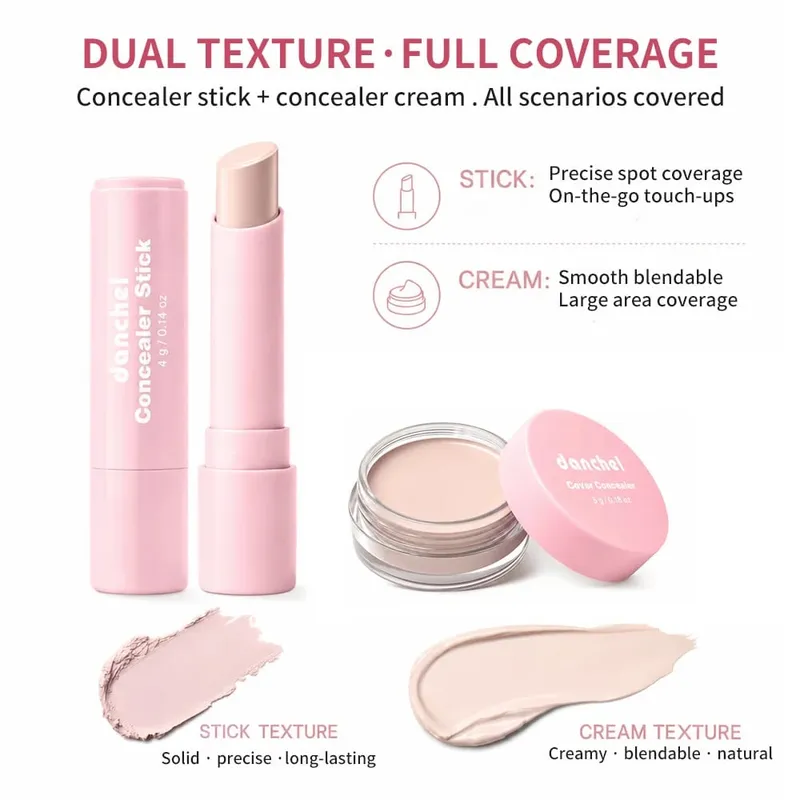 Primer Foundation Makeup Base Set Long Lasting Hydration Concealer Full Coverage Blurring Effect Mild Formula Primer Makeup Kit