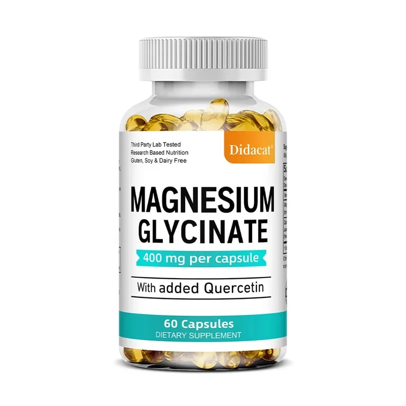 Magnesium Glycinate - with Quercetin Improve Cardiovascular Health Reduce Stress and Promote Healthy Sleep Muscle Growth — image 9