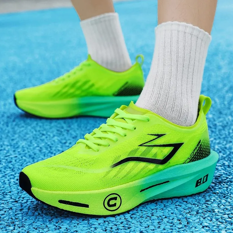 Men Running Shoes Lightweight Carbon Board Marathon Speciality Sports Breathable Men's Comfortable Athletic Sneakers Autumn