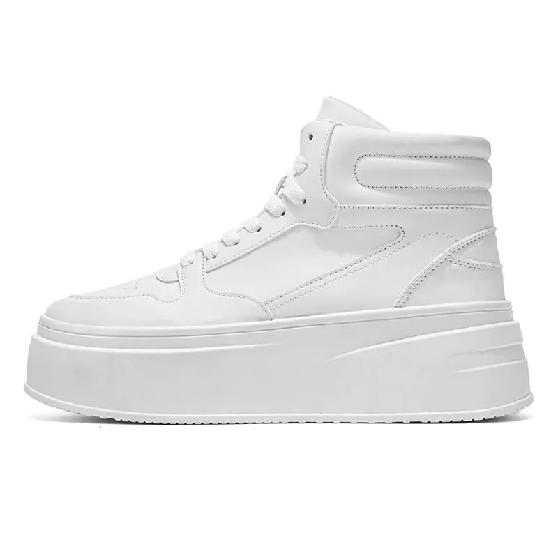 Autumn Men Casual Sneakers Platform Ankle Boots High-top Thick Bottom Sneakers Male Outdoor Basketball Shoes Sport Trainers