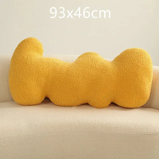 New Nordic Ball Solid Color Cushion Stuffed Flower Plush Pillow for Sofa Waist Office Cushion Kid Toy Gifts Home Decoration