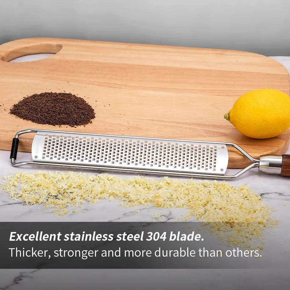 Stainless Steel Cheese Grater Slicer Lemon Zester Chocolate Chopper Fruit Peeler Planer Non-Slip Handle Lightweight Cook Gadgets