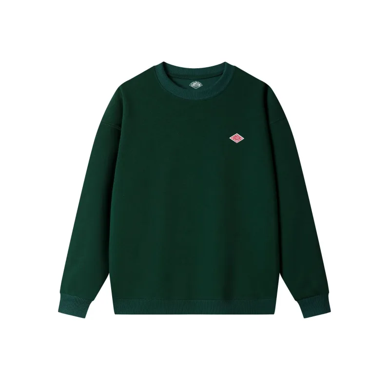 Sudadera fina exportada a Japón para hombre y mujer, chándal holgado de manga larga con cuello redondo de algodón de la misma marca bordada, otoño 2025