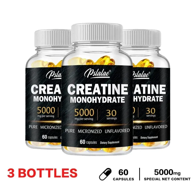 Creatine Monohydrate - Improves Athletic Performance Strength Endurance and Muscle Building