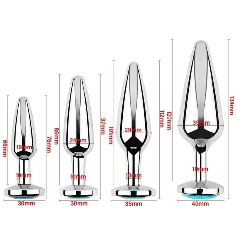 Metal Anal Beads Butt Plug Set Small Large Wearable Ass Analplug Jewelry Dilator Dildo Prosate Massager Sex Toy Man Women Shop
