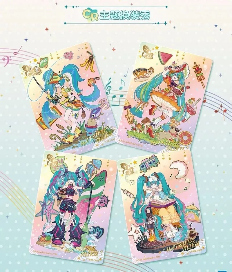 Original Hatsune Miku Card Charm Pack Shining Superstar Party Show Cards CR OR UTR Rare Collection Card Toy