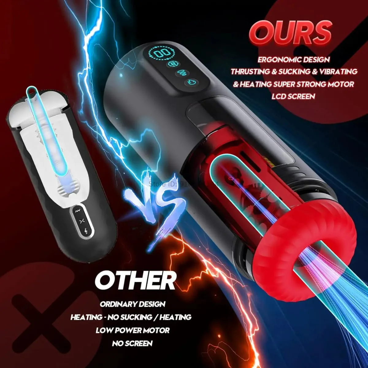 Automatic Telescopic Sucking Heating Male Masturbator Realistic Penis Pump Pocket Pussy 9 Vibrating Sex Machine Sex Toys for Men — image 5
