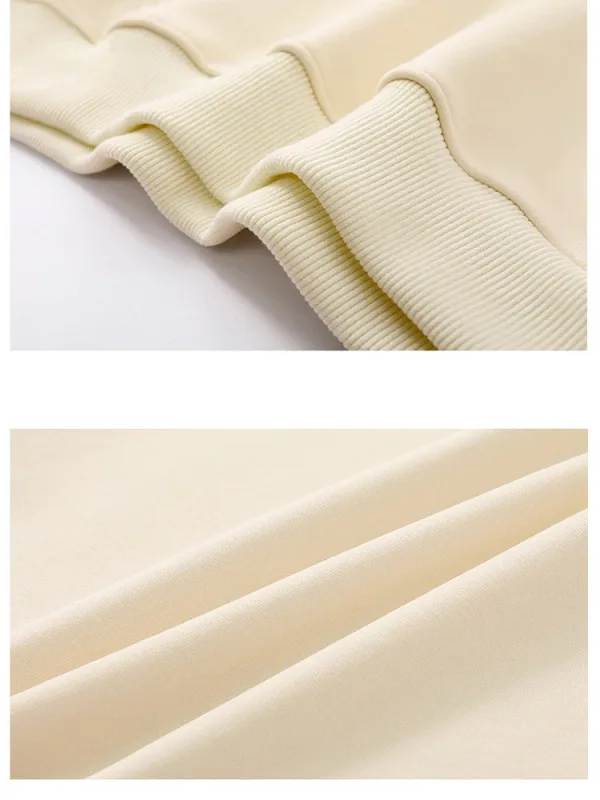 Sudadera fina exportada a Japón para hombre y mujer, chándal holgado de manga larga con cuello redondo de algodón de la misma marca bordada, otoño 2025
