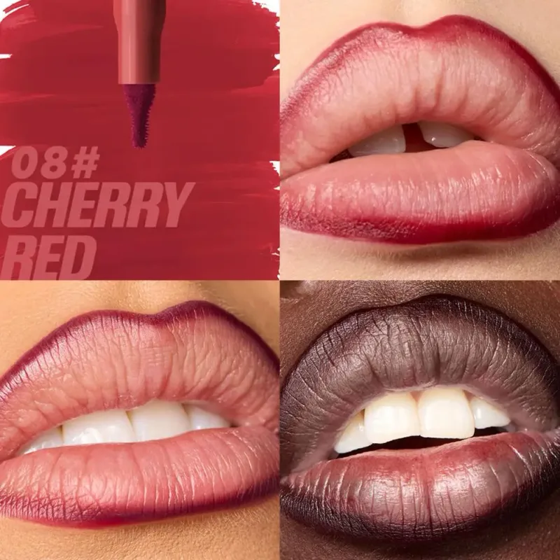 Lip Liner LongLasting Waterproof Highly Pigmented Long-lasting Color Creates 3D Plump Lips Defining Makeup