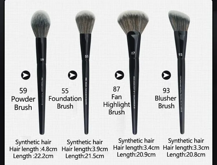 5/16/26pcs/set Black Powder Makeup Brushes Angled Sculpting Foundation Face essential cosmetic tools Eyeshadow Eye Make Up Brush — image 4