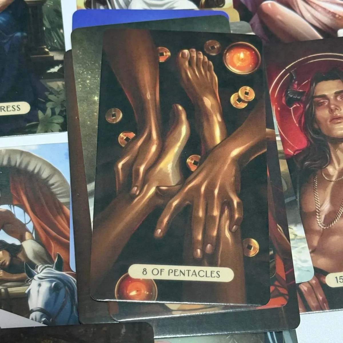 The Love and Lust Tarot English Version 78-Card Deck for Passion Intimacy & Soulful Love Readings 10.3*6cm
