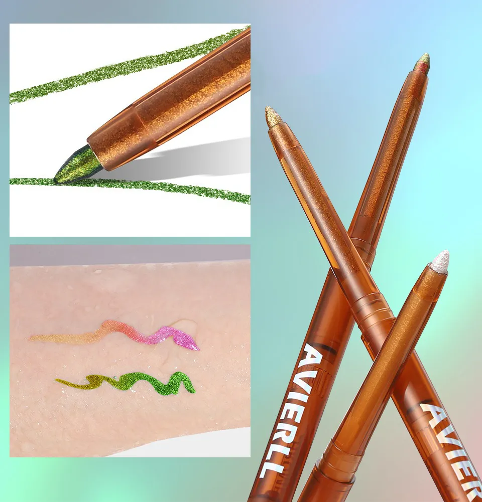 Chameleons Eyeliner Liquid Pearl Gloss Shiny Metallic Eyeshadow Liner Multi Chrome Color Aurora Eye Makeup Glitter Pigment — image 3