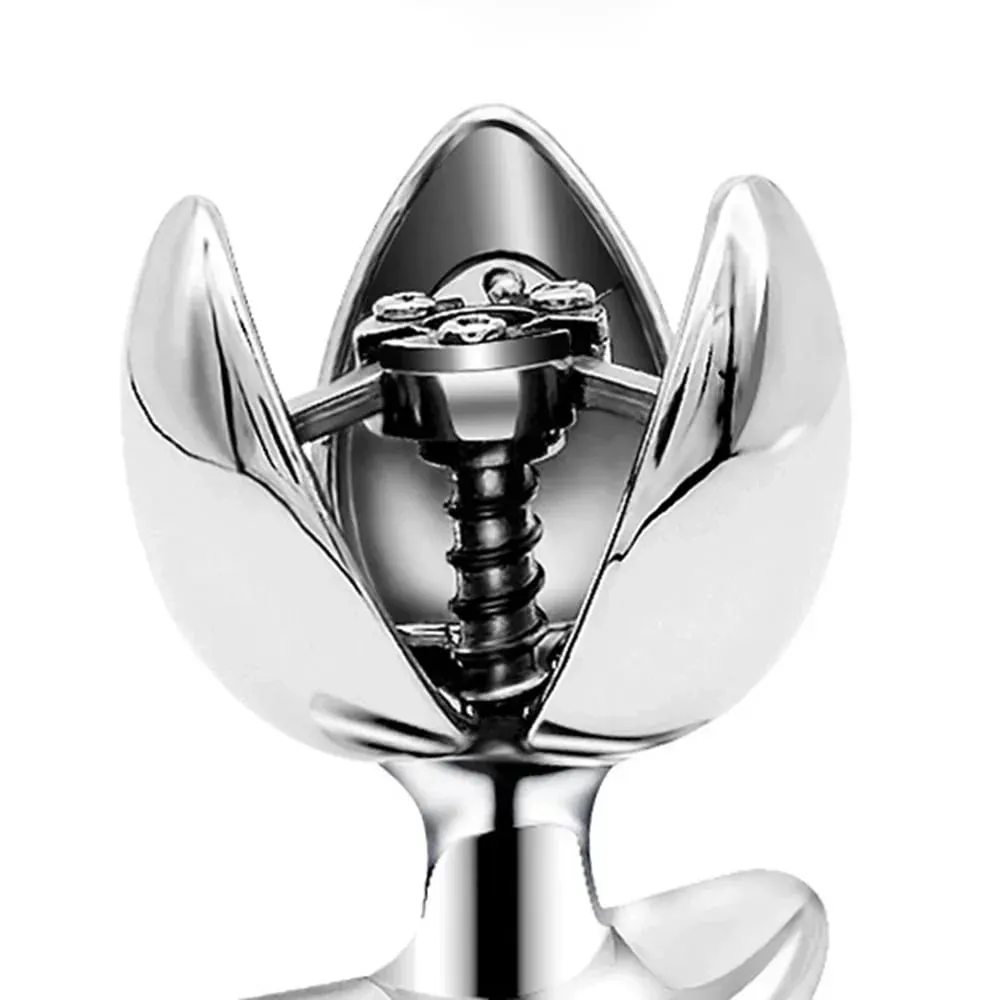 Stainless Steel Anal Chastity Lock Openable Butt Plug Heavy Anus Beads Vaginal Dilator Anal Sex Toys For Men Woman Gay