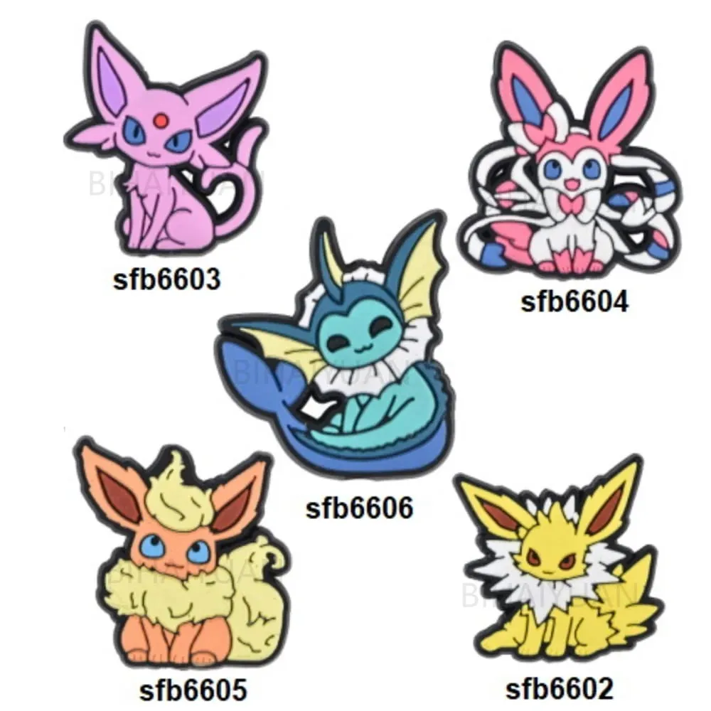 5pcs Pokemon Silicone Focal Beads for DIY Bead Pen Pacifier Chain Clips Beads Children Toys DIY Gift — image 2