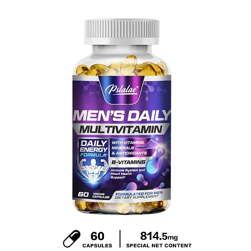 Men's Multivitamin Supplement - Supports Men's Multivitamin with Vitamins A C D E & B12 Zinc Calcium Magnesium and More