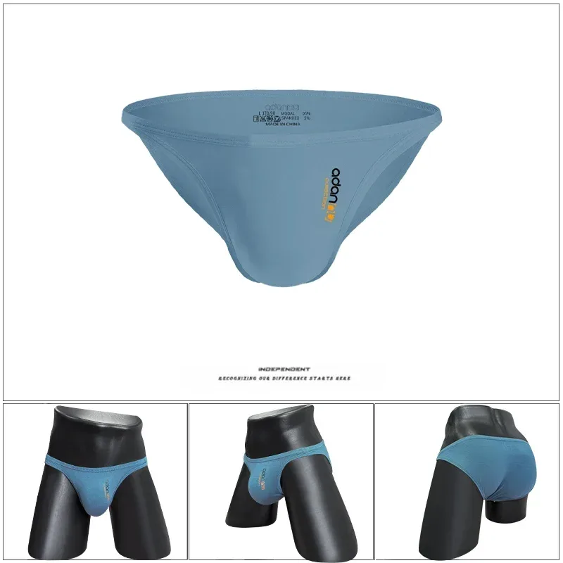 Men Modal Low‑Rise Briefs Sexy Solid Color Simple Triangle Underwear Sports Breathable Comfortable Male Panties