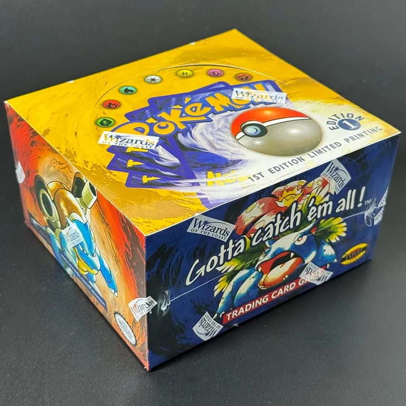 Whole pack PKM 1st Edition Booster Pack PTCG Proxy Cards for Base Set Pack Charizard Blastoise Venusaur TCG Cards 11pcs/Pack Toy