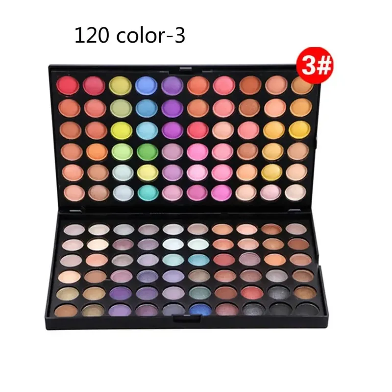 120 Color Makeup Palette Professional Nude Eyeshadow Kit Waterproof Matte Shimmer Glitter Eyeshadow Palette