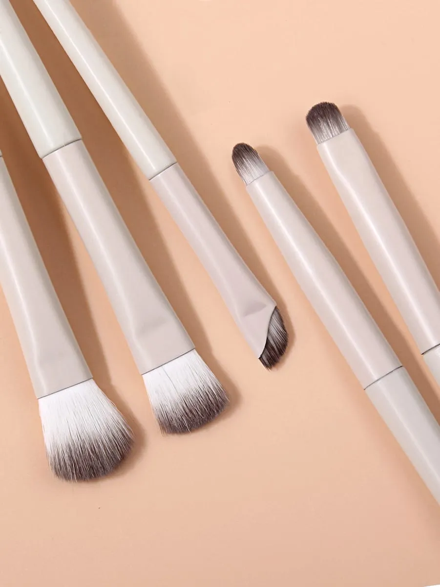 6Pcs Makeup Brushes Set 2Pcs Makeup Sponge Soft Cosmetic Brush for Blush Eyeshadow Concealer Contour Face Make Up Beauty Tool — image 4