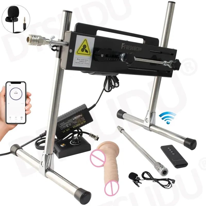 Dildo-120W Automatic Dildo Machine 3-15cm Super Silent Masturbation Dildo Sex Machine Adult Couple Sex Toy Female Male Sex Toy