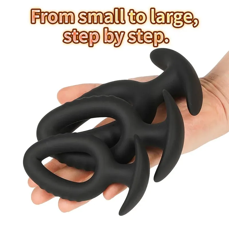 3Sizes Anal Plug Soft Silicone Anal Dildo Dilator Sex Toys for Women Dilating Butt Plug Erotic Stimulator Male Prostate Massager — image 4