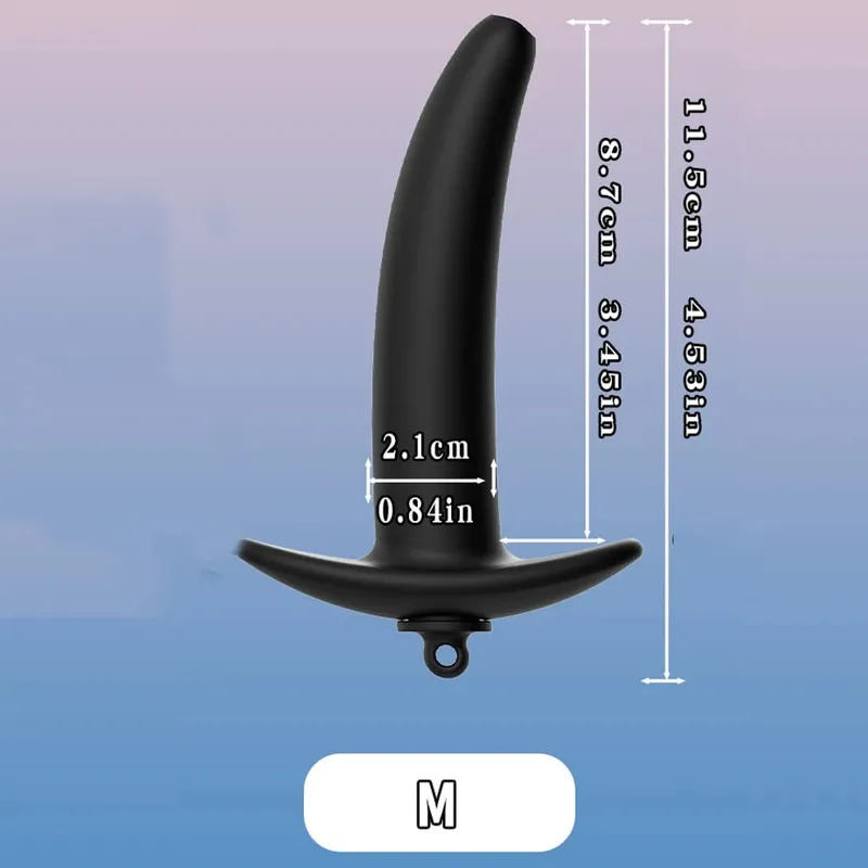 Hollow Speculum Peeking Anal Beads Butt Plug with Stopper Expander Tunnel Enema Anus Dilation Adult Sex Toys for Women Men Gay