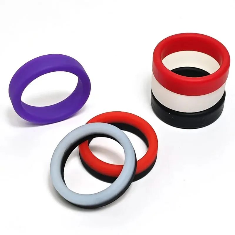 3pcs/set Penis Ring Delay Ejaculation Silicone Reusable Semen Cock Rings on for Men Enlargement Sex Toys For Men Couple Rings