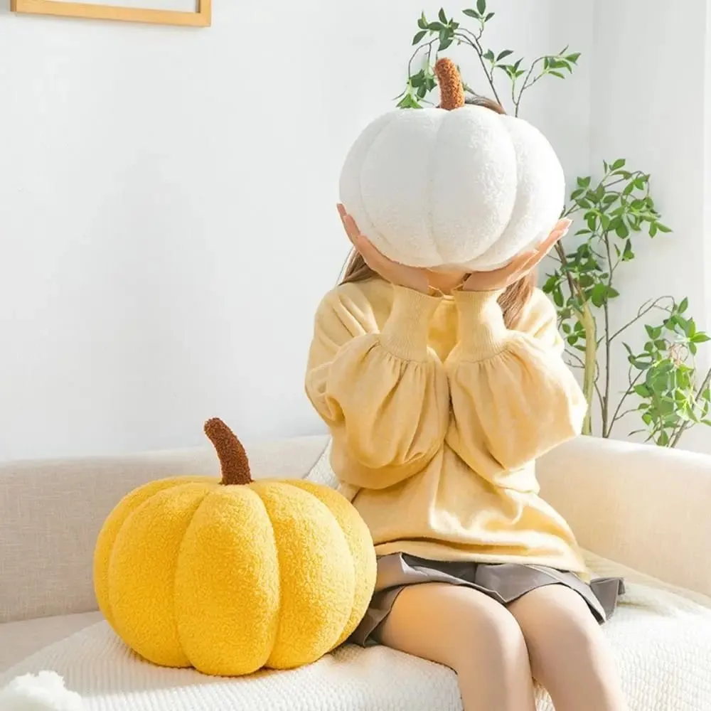 New Cotton Stuffed Pumpkin Pillow Cute Soft Pumpkin Plush Pillow Simulated Pumpkin Soft Back Cushion